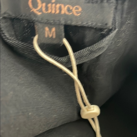 Quince Maternity Tencel Stretch Black Jumpsuit Sz M #37 - Picture 3 of 7